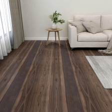 vidaXL 55 db sötétbarna öntapadó PVC padlólap 5,11 m² dekorburkolat