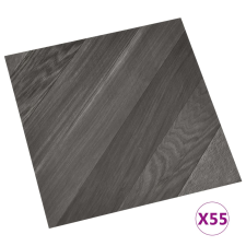vidaXL 55 db szürke csíkos öntapadó PVC padlólap 5,11 m² (324679) építőanyag