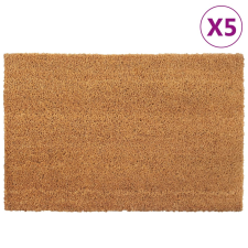 vidaXL 5 db természetes színű rojtos kókuszrost lábtörlő 40 x 60 cm lakástextília