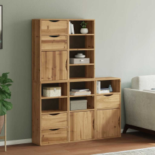 vidaXL 5 db tömörfa fenyőfa oldalsó szekrény ODDA 40x24x79 cm bútor