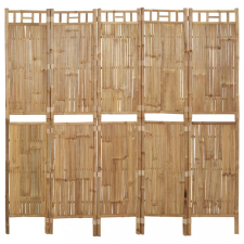 vidaXL 5 paneles bambusz paraván 200 x 180 cm bútor