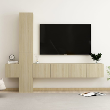 vidaXL 5 részes sonoma-tölgyszínű forgácslap TV-szekrényszett bútor