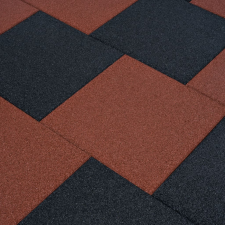vidaXL 6 darab fekete esésvédő ütéscsillapító gumilap 50 x 50 x 3 cm építőanyag