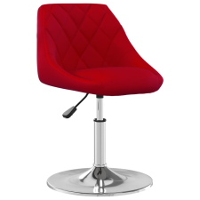 vidaXL 6 db bordó bársony forgó étkezőszék (3088775) bútor