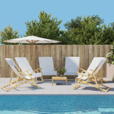vidaXL 6 db fehér 400 gsm szövet strandtörölköző 60 x 135 cm vizes játék