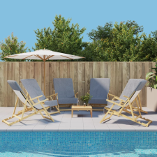vidaXL 6 db szürke 400 gsm szövet strandtörölköző 60 x 135 cm vizes játék