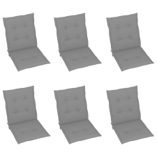 vidaXL 6 db szürke kerti székpárna 100 x 50 x 4 cm kerti bútor