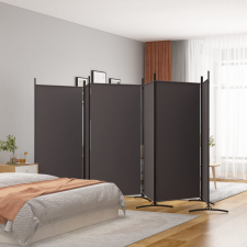 vidaXL 6 paneles barna szövet paraván 520x180 cm bútor