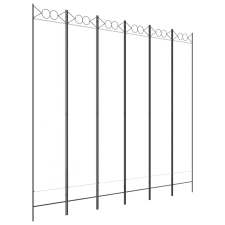 vidaXL 6-paneles fehér szövet térelválasztó 240x220 cm (350174) bútor