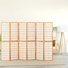 vidaXL 6-paneles japán stílusú összecsukható paraván 240 x 170 cm bútor