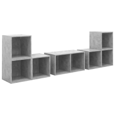 vidaXL 6 részes betonszürke forgácslap TV-szekrényszett (3080055) bútor
