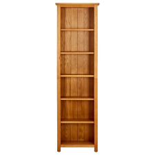 vidaXL 6 szintes tömör tölgyfa könyvespolc 52x22x180 cm (331742) bútor