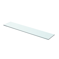 vidaXL 70x15 cm átlátszó panel üvegpolc fürdőszoba kiegészítő