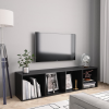 vidaXL 800262 Book Cabinet/TV Cabinet Black 143x30x36 cm