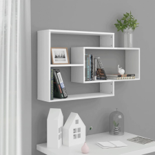 vidaXL 800330 Wall Shelves High Gloss White 104x20x58,5 cm Chipboard bútor