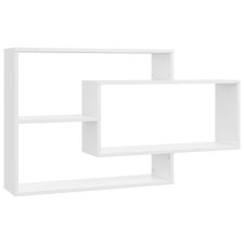 vidaXL 800330 Wall Shelves High Gloss White 104x20x58,5 cm Chipboard (800330) bútor