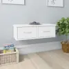vidaXL 800585 Wall-mounted Drawer Shelf White 60x26x18,5 cm Chipboard