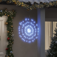 vidaXL 8 db karácsonyi hideg fehér csillagfény 140 db LED 17 cm karácsonyi dekoráció