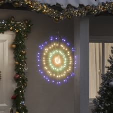 vidaXL 8 db karácsonyi többszínű csillagfény 140 db LED 17 cm karácsonyfa izzósor