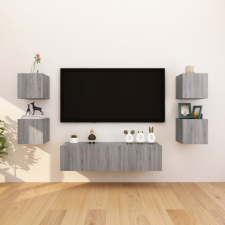 vidaXL 8 db szürke sonoma színű fali TV-szekrény 30,5 x 30 x 30 cm bútor
