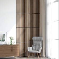 vidaXL 8 db tölgy furnér akusztikus falpanelek reszelt 60,5x60 cm építőanyag