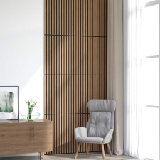 vidaXL 8 db tölgy furnér akusztikus falpanelek reszelt 60,5x60 cm építőanyag