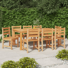 vidaXL 8 db tömör tíkfa kerti székek kerti bútor