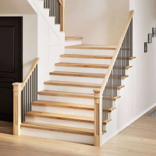 vidaXL 8 db tömör tölgyfa lépcsőfokok kezeletlen 110x30x2 cm lakástextília