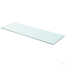 vidaXL 90x30 cm átlátszó panel üvegpolc bútor