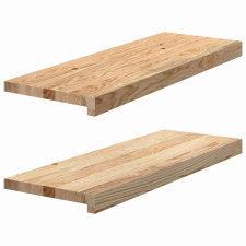 vidaXL ablakpárkányok 2 db kezeletlen 70x30x2 cm tömör fa tölgyfa lakástextília