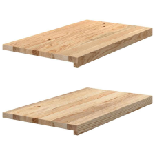 vidaXL ablakpárkányok 2 db kezeletlen 70x40x2 cm tömör fa tölgyfa lakástextília