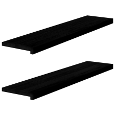 vidaXL ablakpárkányok 2 db sötétbarna 110x25x2 cm tömör fa tölgyfa lakástextília