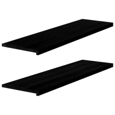 vidaXL ablakpárkányok 2 db sötétbarna 140x40x2 cm tömör fa tölgyfa lakástextília