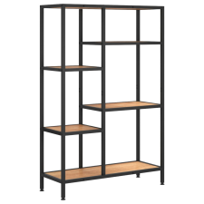 vidaXL acél és szerelt fa könyvespolc 80 x 30 x 120 cm (336357) bútor