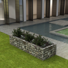 vidaXL acél gabion ágyás 270 x 90 50 cm dekoráció
