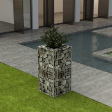 vidaXL acél gabion ágyás 50 x 100 cm kerti dekoráció