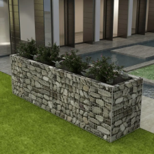vidaXL Acél gabion magaságyás 360 x 90 x 100 cm kerti dekoráció