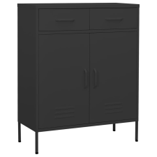 vidaXL Acél Tárolószekrény - Antracit Szürke - 80x35x101,5 cm bútor