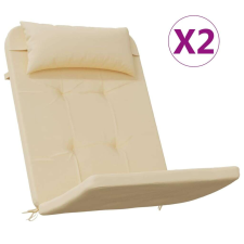 vidaXL Adirondack Székpárna - Bézs - 2 db - 126x58cm kerti bútor