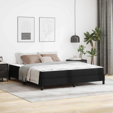 vidaXL Ágy Egyéb Fekete 180 x 200 cm Műbőr ágy és ágykellék