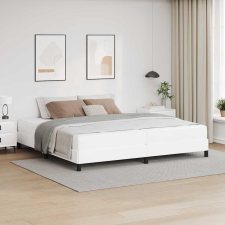 vidaXL Ágy Egyéb Tiszta fehér 200 x 200 cm Műbőr ágy és ágykellék