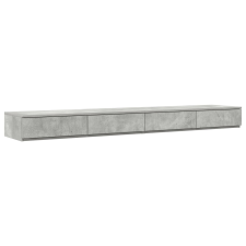 vidaXL Ágy Fiókok Beton Szürke 180x36,5x16,5 cm Műanyag Fa (866982) bútor