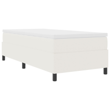 vidaXL Ágykeret Ágybetéttel Krém 90x200 cm Bujaság Szövet (3337389) ágy és ágykellék