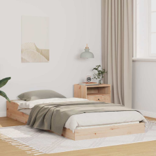 vidaXL Ágykeret Barna 80 x 210 cm Tömör fenyőfa ágy és ágykellék