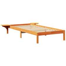 vidaXL Ágykeret éjjeli szekrényekkel Barna 100 x 200 cm Faggyú barna (873204) ágy és ágykellék