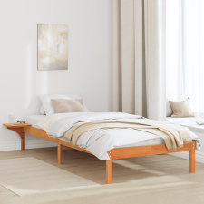 vidaXL Ágykeret éjjeli szekrényekkel Barna 75 x 190 cm Faggyú barna ágy és ágykellék