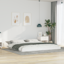 vidaXL Ágykeret Fehér 200 x 220 cm Tömör fenyőfa ágy és ágykellék