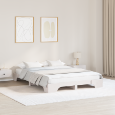vidaXL Ágykeret Fehér Fa 140 x 200 cm Tartós Tömör fenyő ágykeret ágy és ágykellék