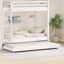 vidaXL Ágykeret Fehér Fenyőfa 80 x 200 cm Strapabíró Ágykeret ágy és ágykellék