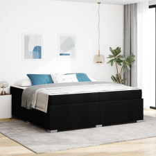 vidaXL Ágykeret Fekete 200 x 200 cm szövet ágy és ágykellék